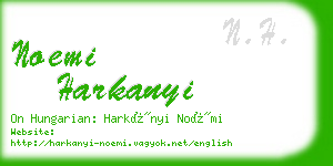 noemi harkanyi business card